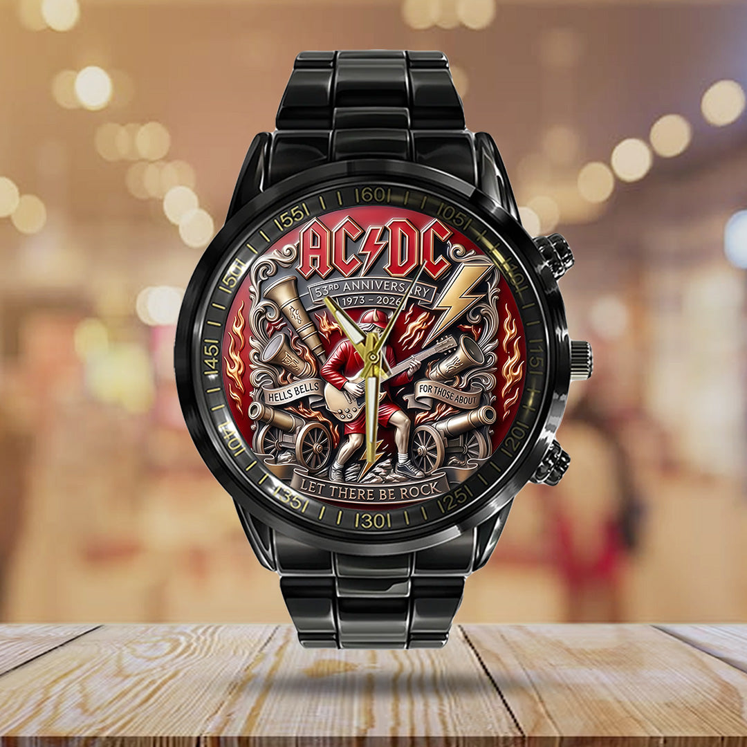 AC/DC Black Stainless Steel Watch – TANTN20553