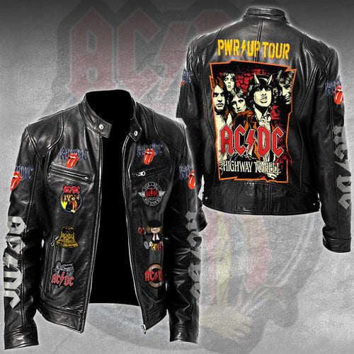 AC/DC Motorcycle Leather Jacket – TMTHU5138