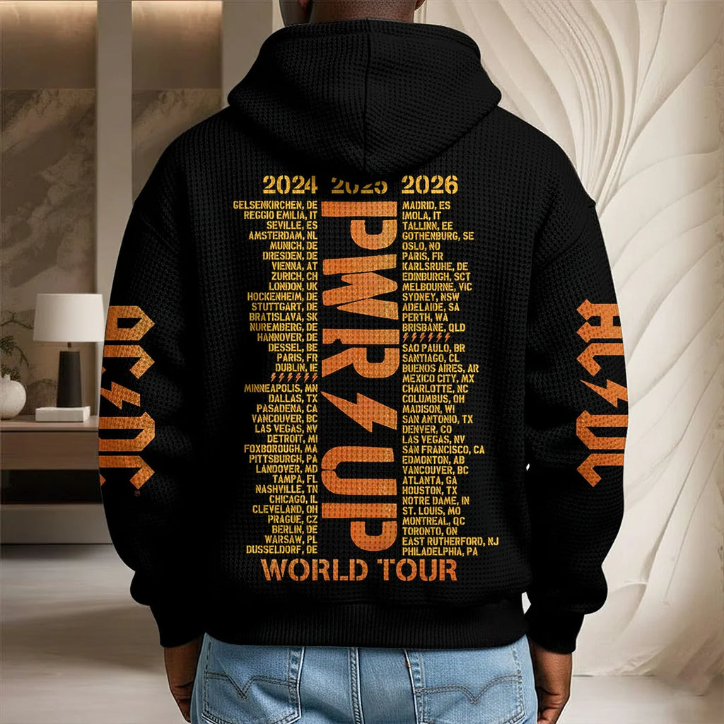 AC/DC World Tour 2026 3D Unisex Waffle Hoodie – HOATT21238