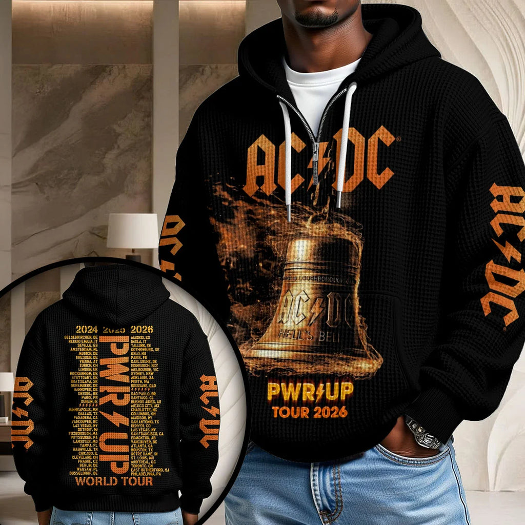 AC/DC World Tour 2026 3D Unisex Waffle Hoodie – HOATT21238
