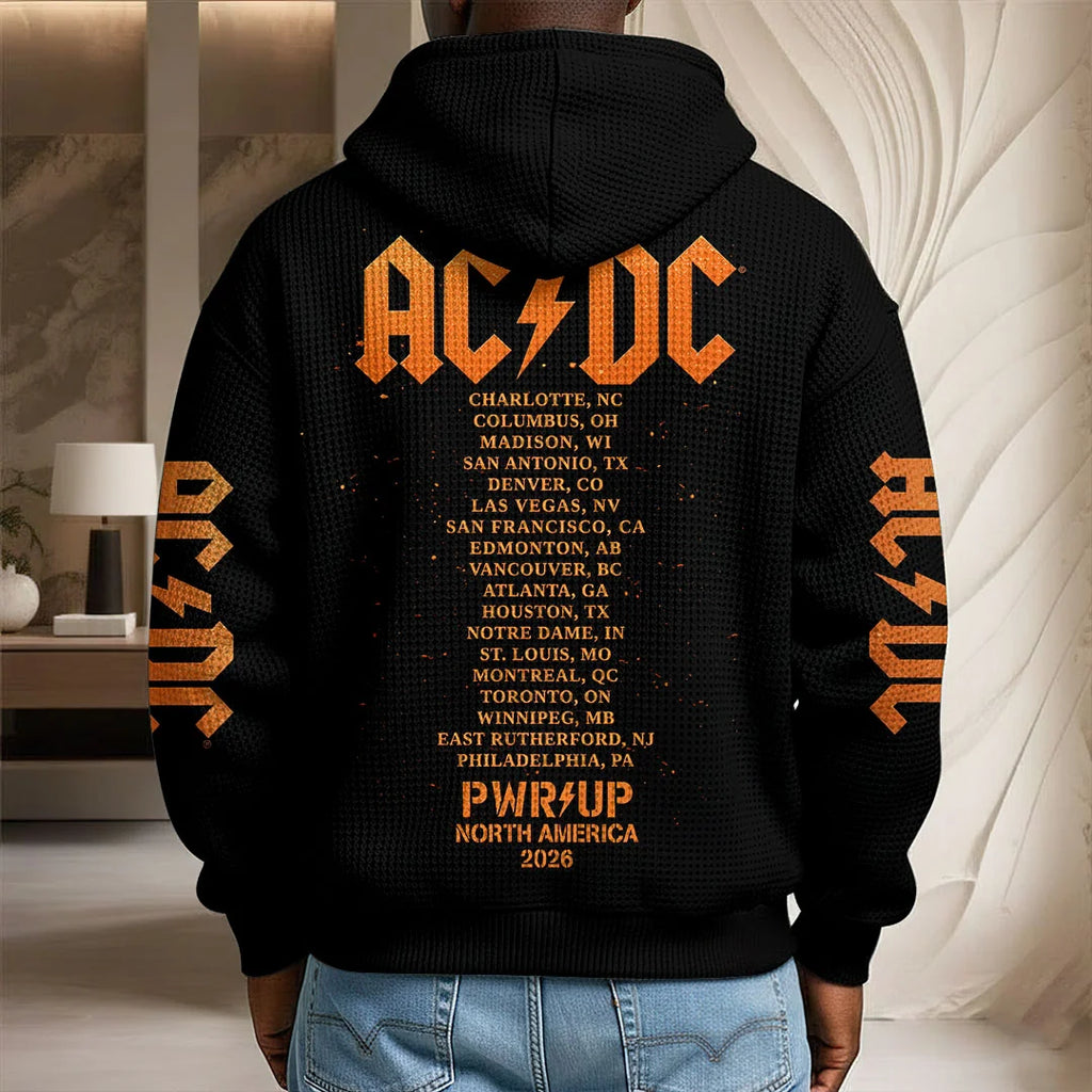 AC/DC World Tour 2026 3D Unisex Waffle Hoodie – HOATT21271