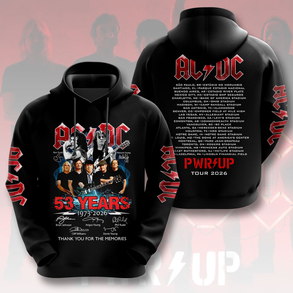 AC/DC World Tour 2026 3D Apparel – HOATT20097