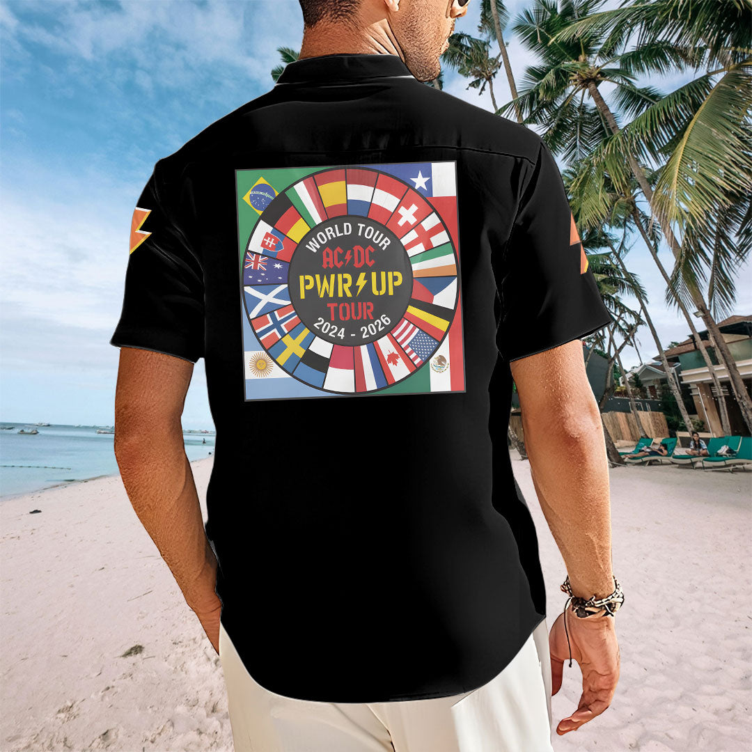 AC/DC World Tour 2026 Short Sleeve Button-Down Shirt – TANTN21353