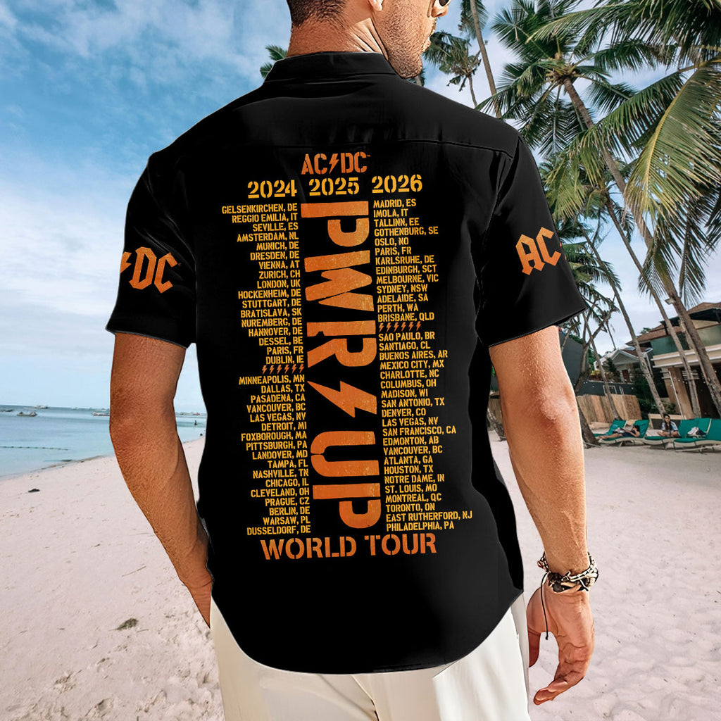 AC/DC World Tour 2026 Short Sleeve Button-Down Shirt – HOATT20191