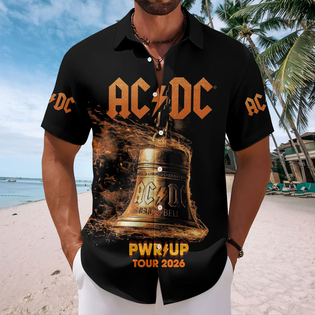 AC/DC World Tour 2026 Short Sleeve Button-Down Shirt – HOATT20191