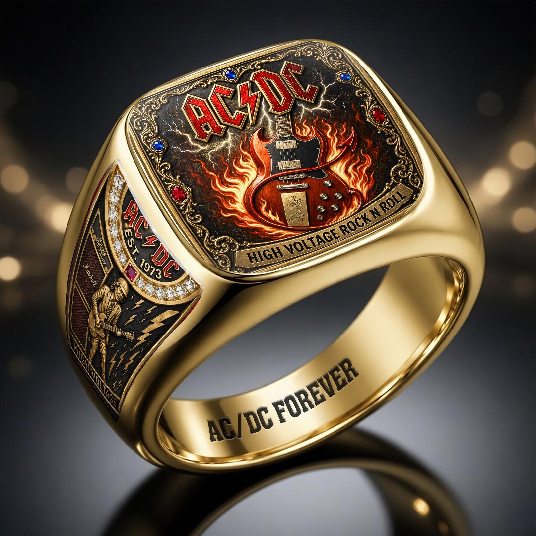 AC/DC 3D Engraved Ring – HOATT18541