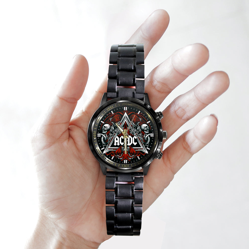 AC/DC Black Stainless Steel Watch – GNE 1212