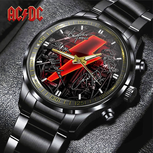 AC/DC Black Stainless Steel Watch – TANTN 12051