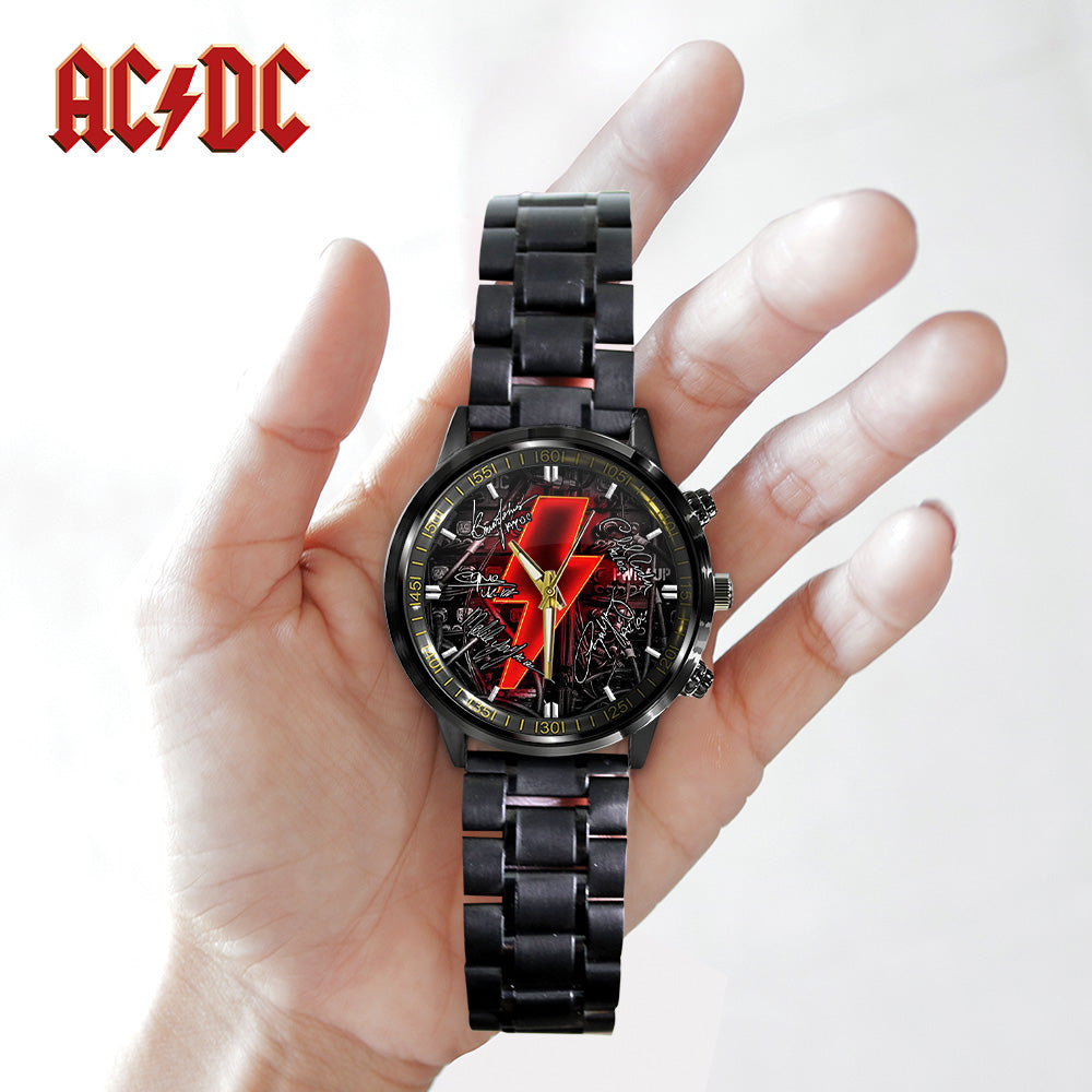 AC/DC Black Stainless Steel Watch – TANTN 12051