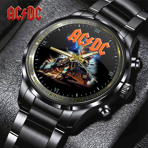 AC/DC Black Stainless Steel Watch – TANTN 12283