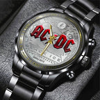 AC/DC Black Stainless Steel Watch – TANTN 5980