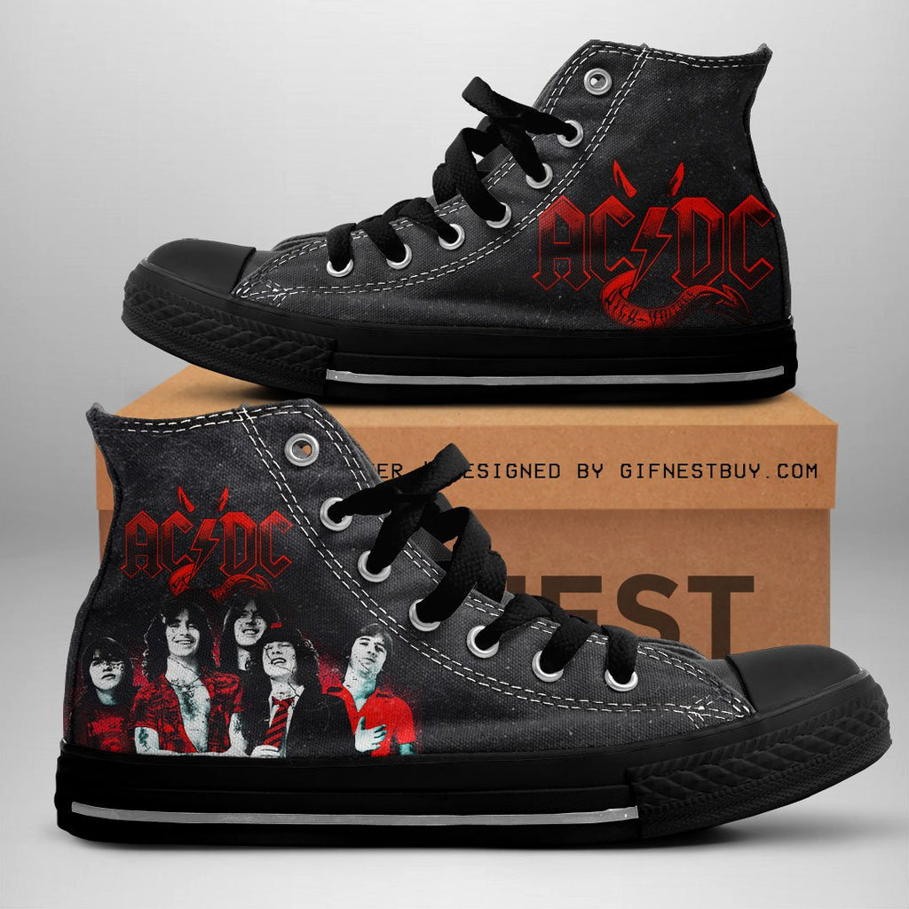 AC/DC High Top Canvas Shoes – NGHIAVT 1079