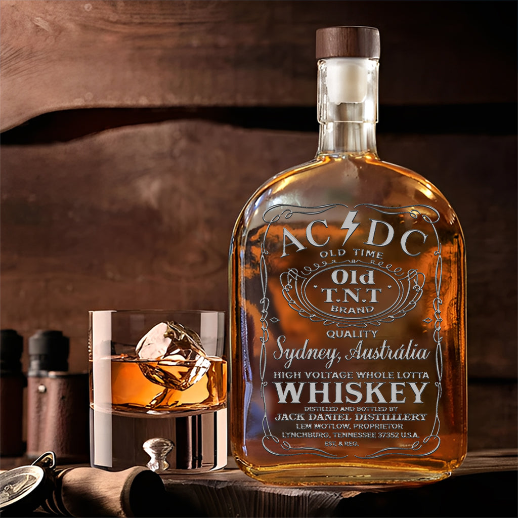 AC/DC 25oz Empty Whiskey Bottle – TMTHU542