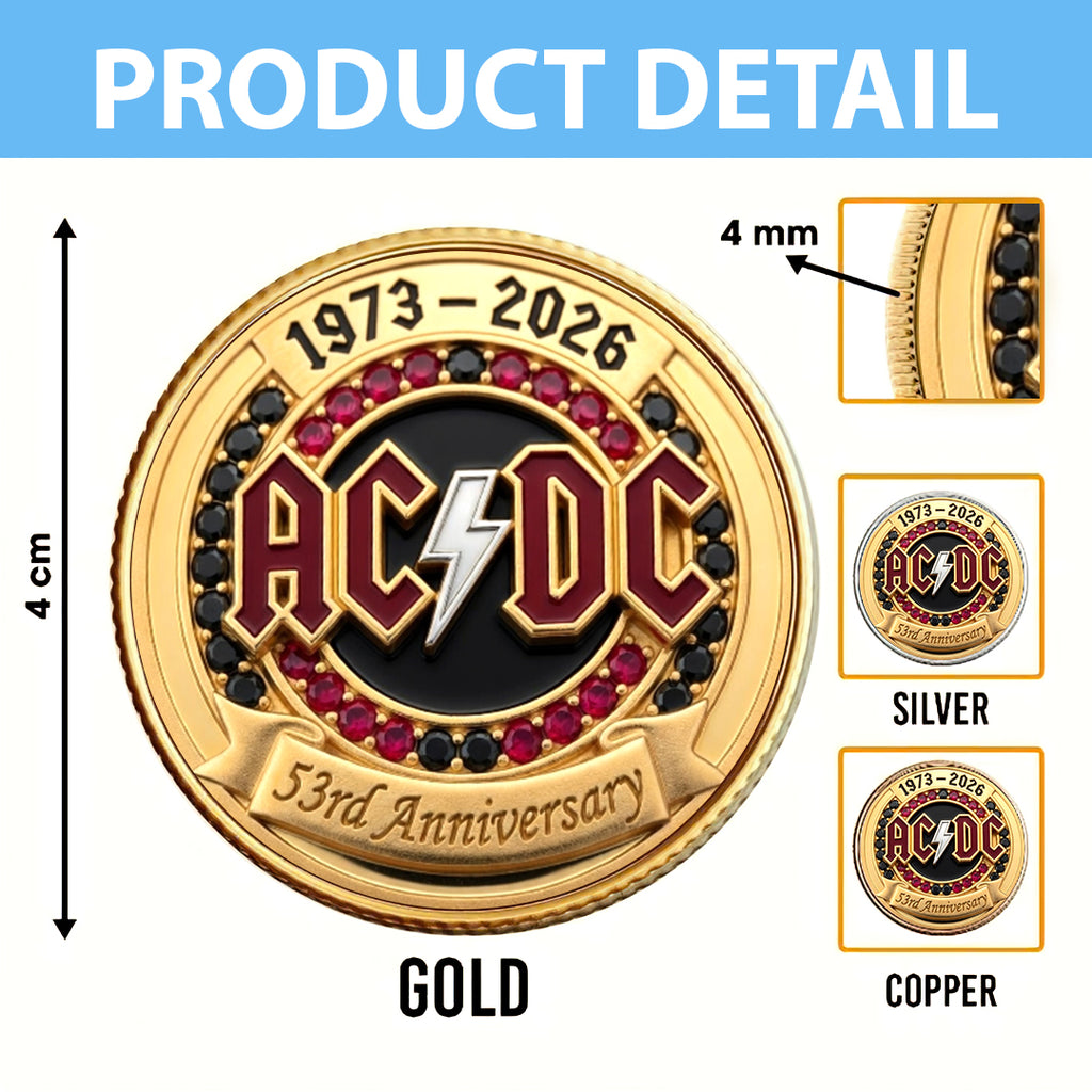 AC/DC 53rd Anniversary Commemorative Coin – HOATT16758