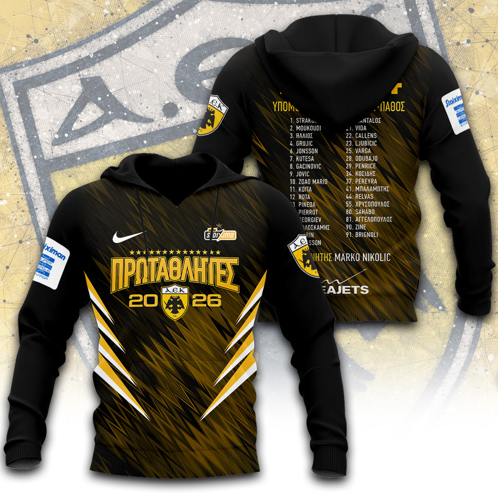 AEK FC Champions 25/26 3D Apparel – TANTN22936