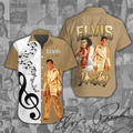 Elvis Presley Short Sleeve Button-Down Shirt – ANHNV 1088