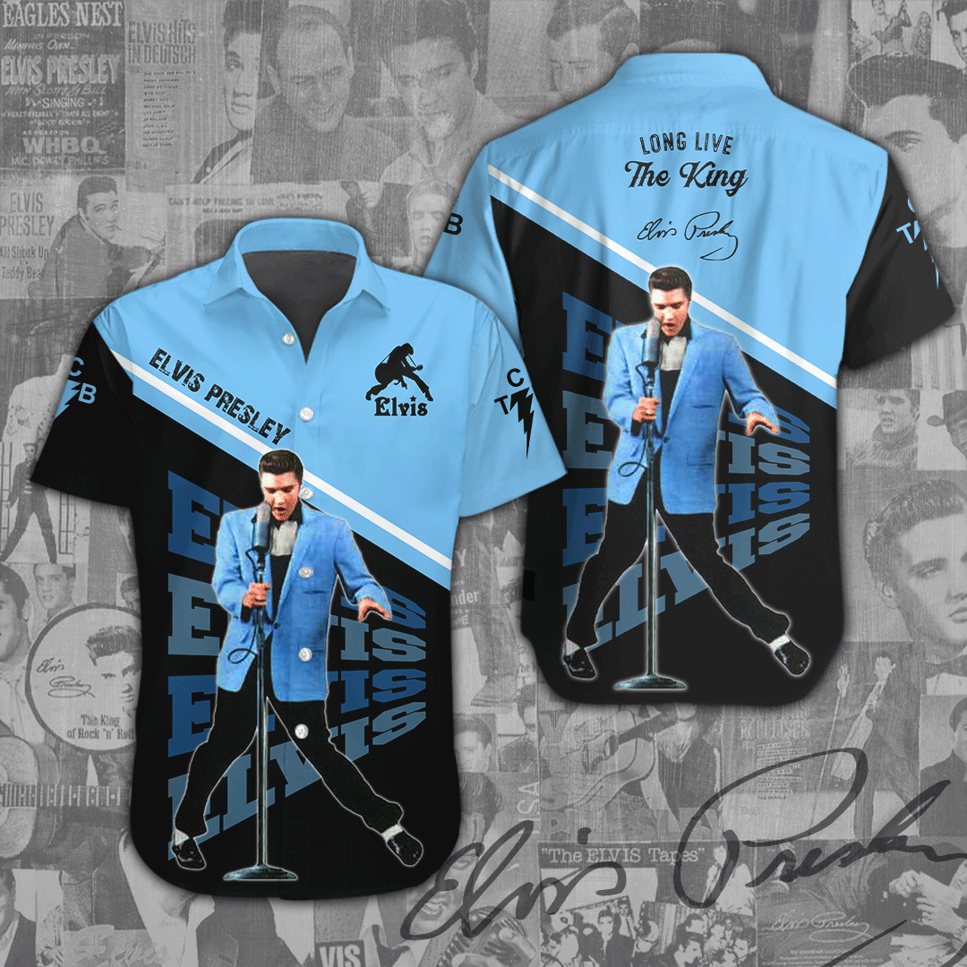 Elvis Presley Short Sleeve Button-Down Shirt – ANHNV 1090