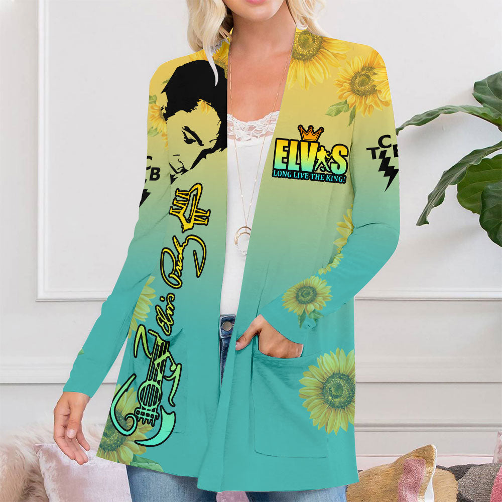 Elvis Presley Women's Patch Pocket Cardigan – ANHNV 3286