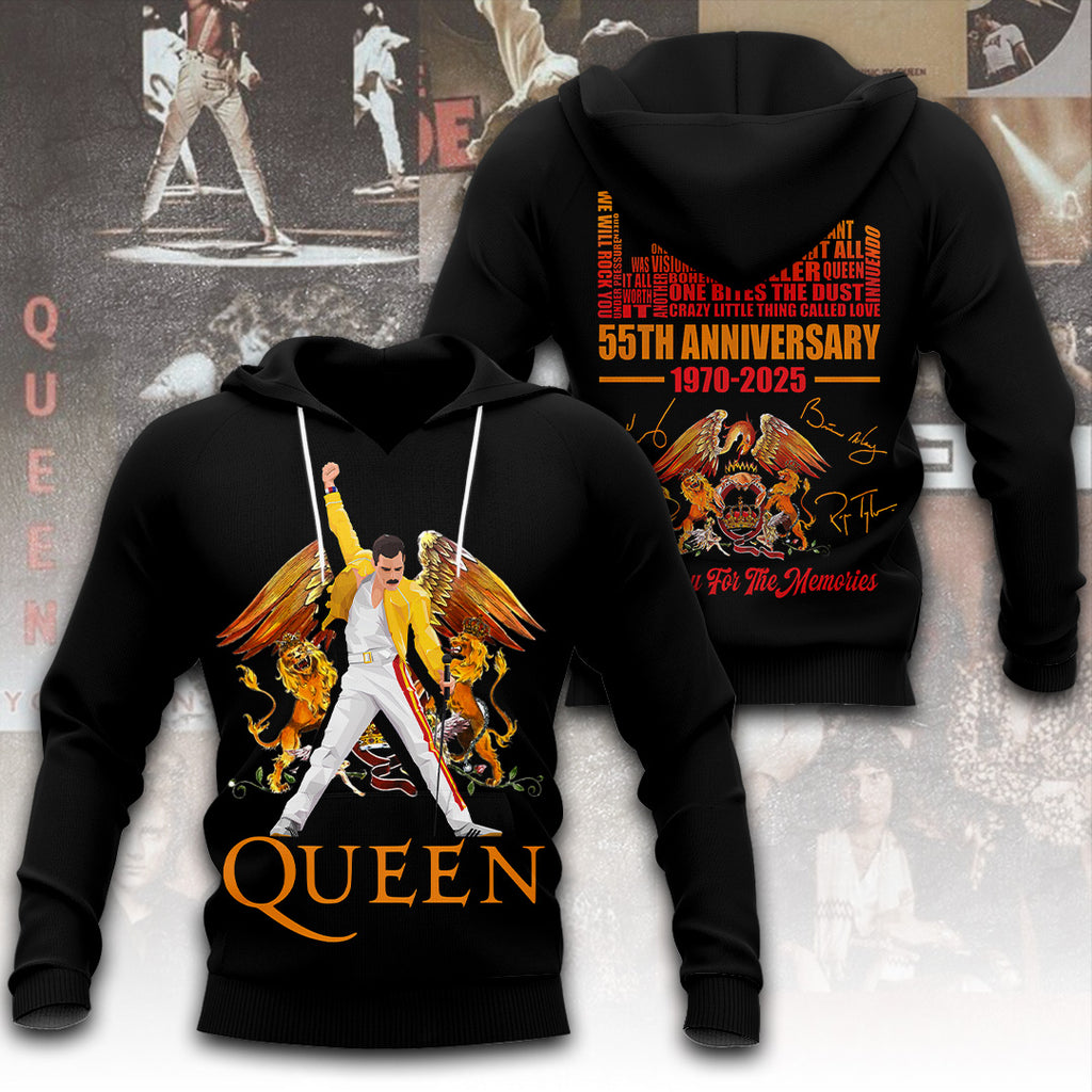 Queen Band x Freddie Mercury 3D Apparel – ANHNV 9357