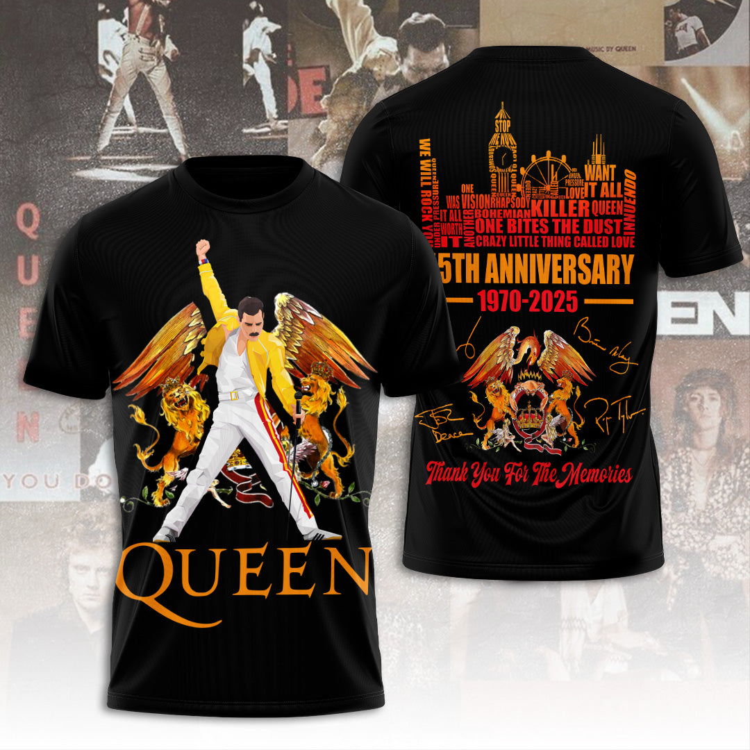 Queen Band x Freddie Mercury 3D Apparel – ANHNV 9357