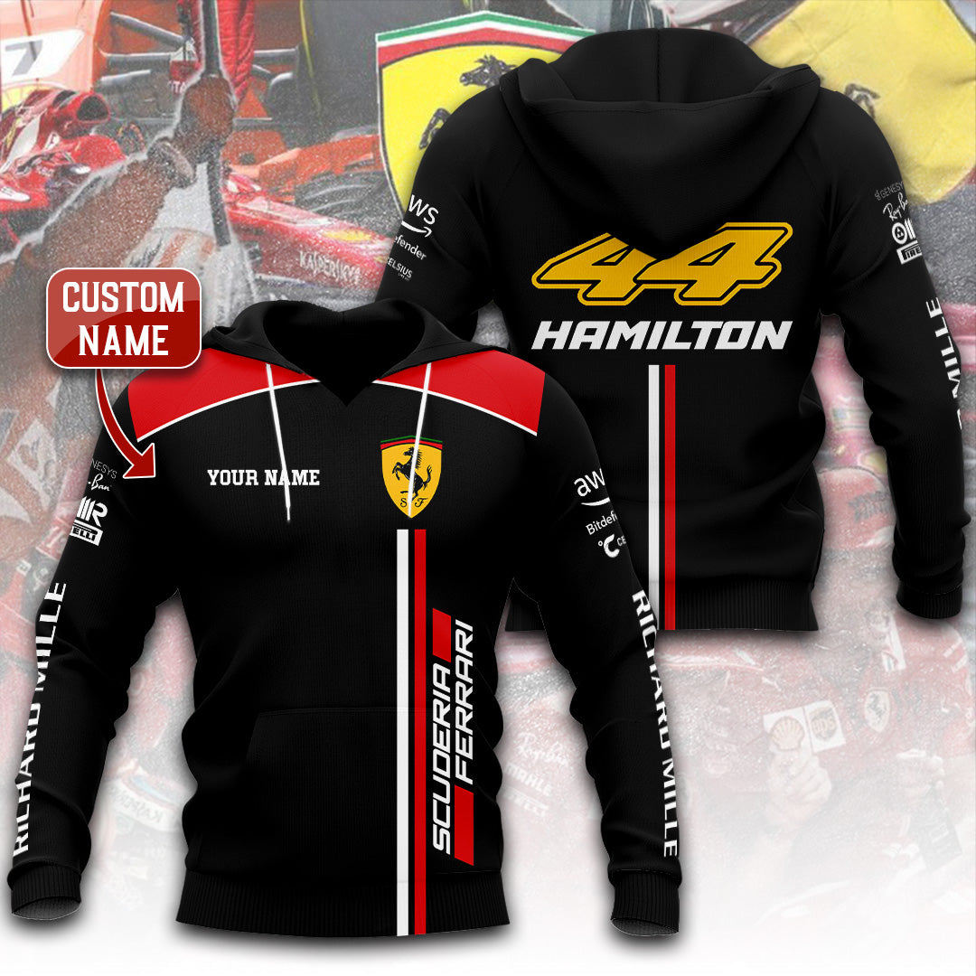 Personalized Scuderia Ferrari x Lewis Hamilton 3D Apparel – ANHNV 9458