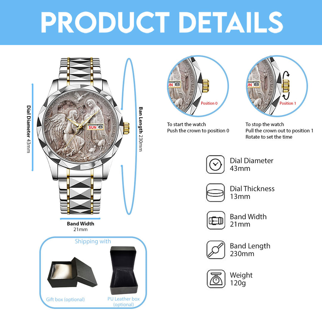 Annunciation Alloy Luxury Quartz Watch – TANTN 15096