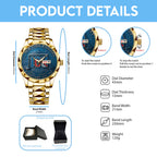 New York Rangers Alloy Luxury Quartz Watch – GNE4310