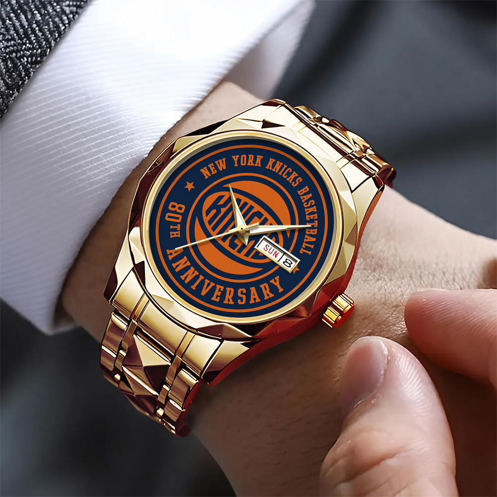 New York Knicks Logo 80th Anniversary 2026 Alloy Luxury Quartz Watch – GNE4637
