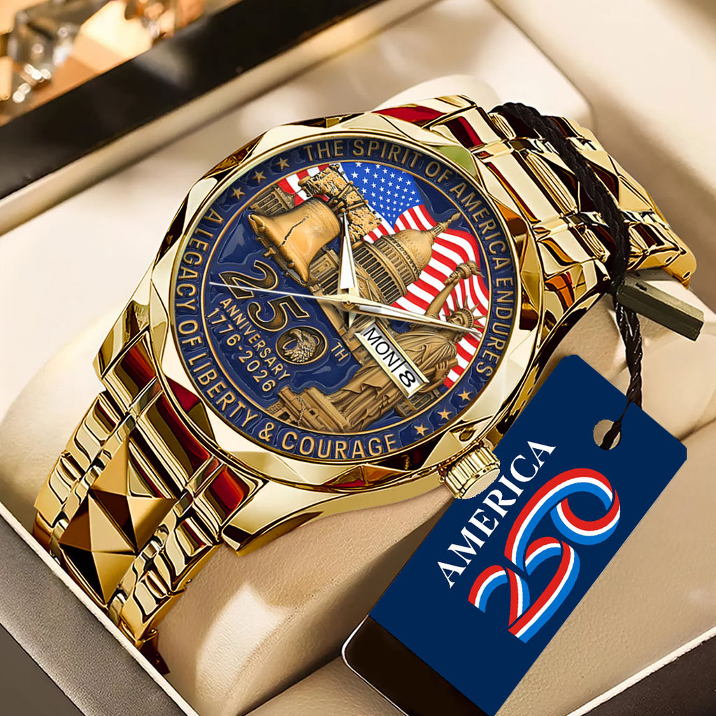 America250 Alloy Luxury Quartz Watch – TANTN21397
