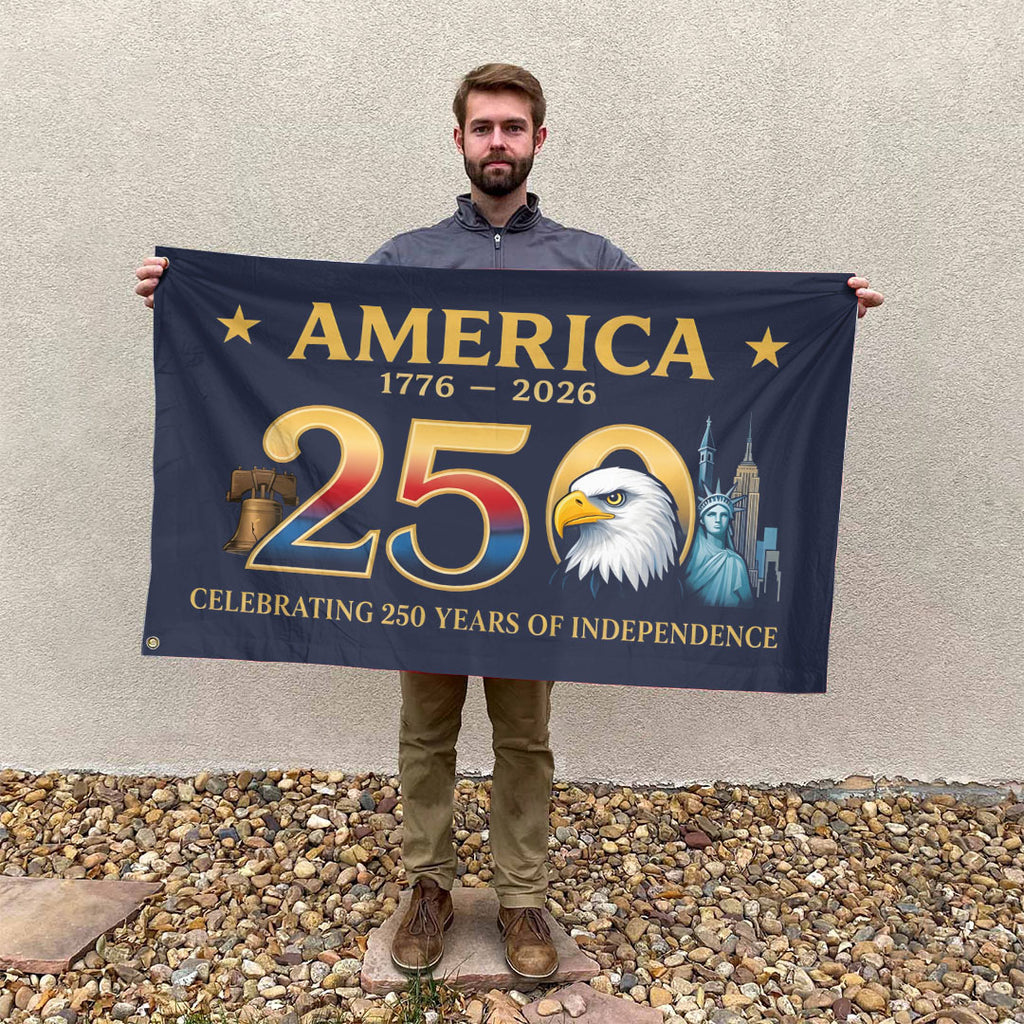 America250 3D Double-side House Flag – TANTN21407