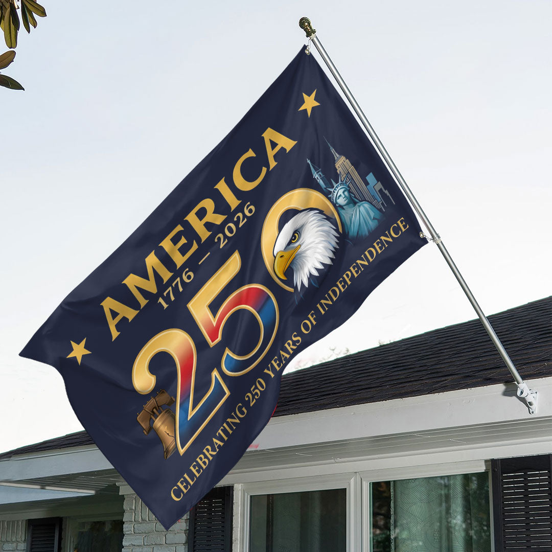 America250 3D Double-side House Flag – TANTN21407