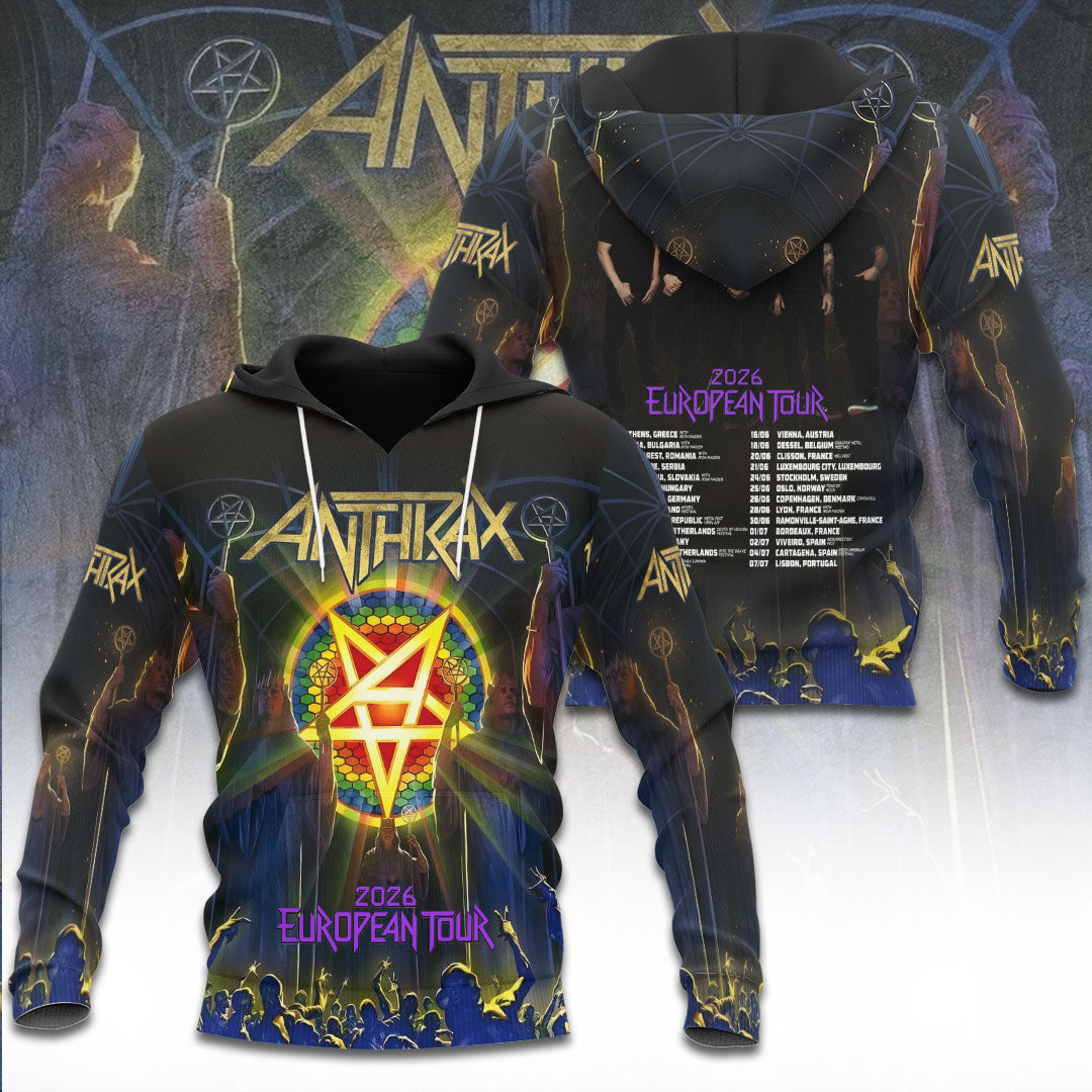 Anthrax Tour 2026 3D Apparel – TANTN23511