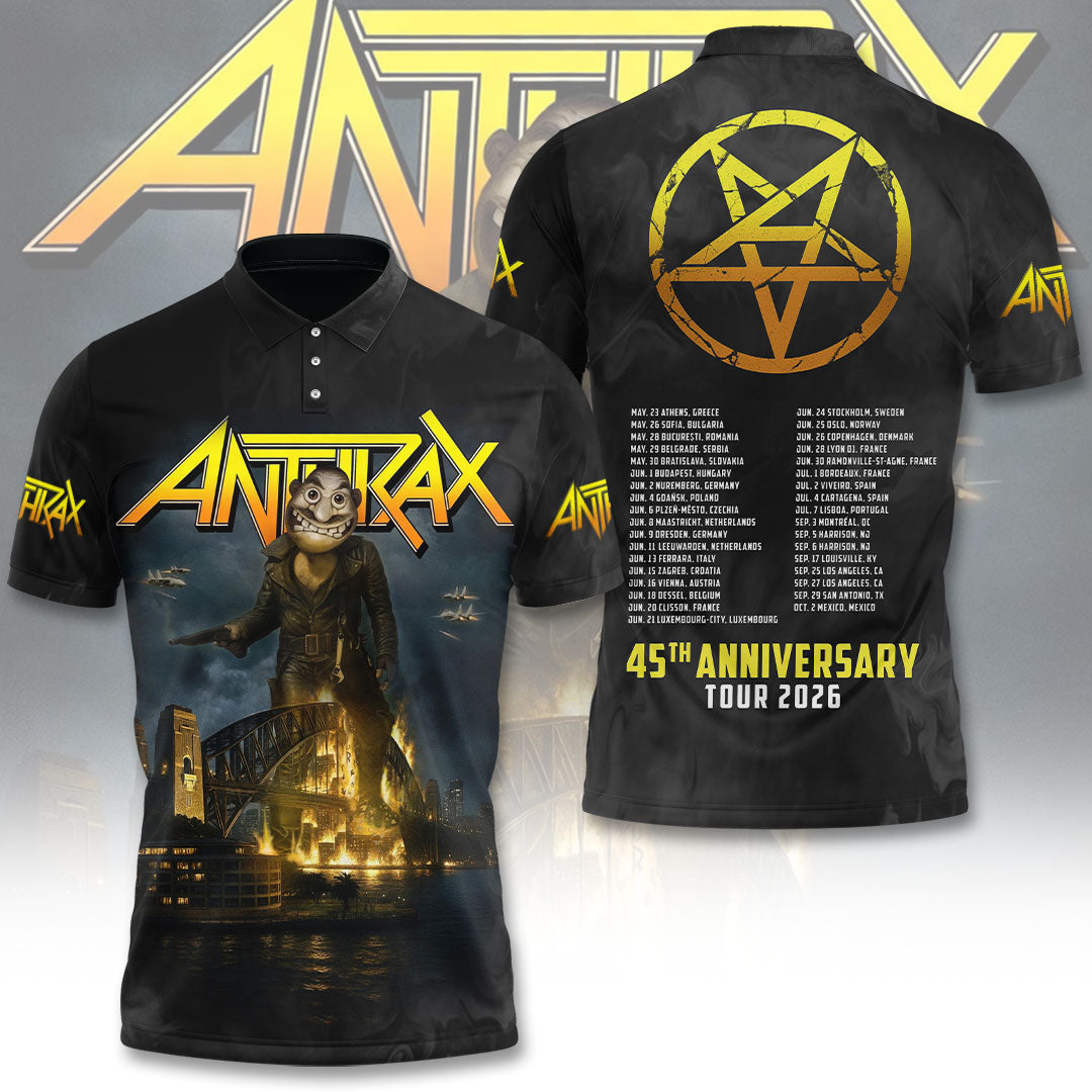 Anthrax Tour 2026 3D Apparel – TANTN22200