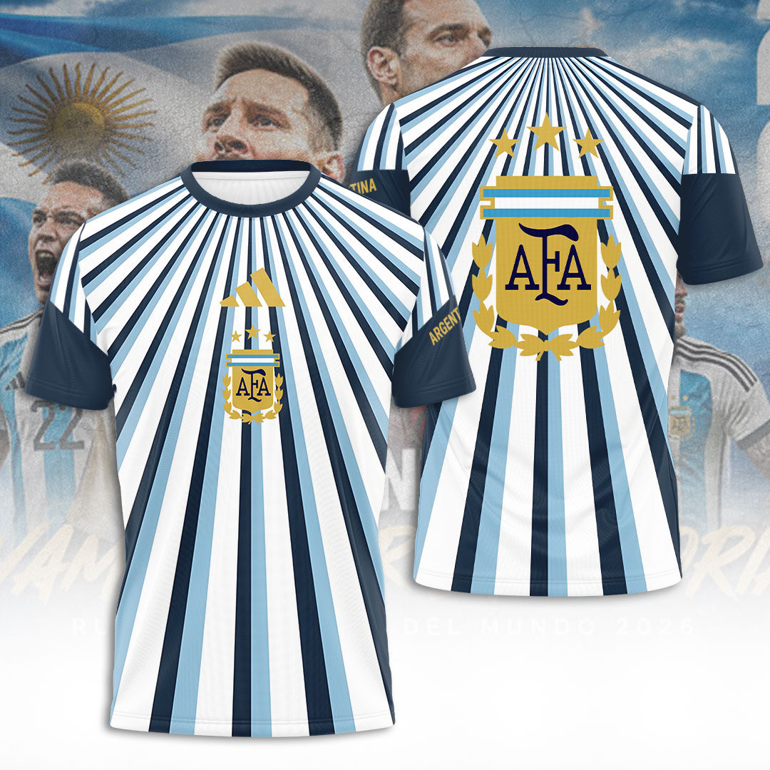 Argentina National Football Pre-Match 2026 3D Apparel – TANTN23468