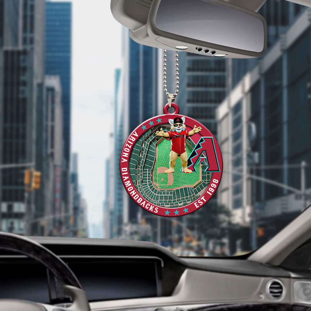 Arizona Diamondbacks Custom shape 2-sided Acrylic Car Ornament – HOATT13032