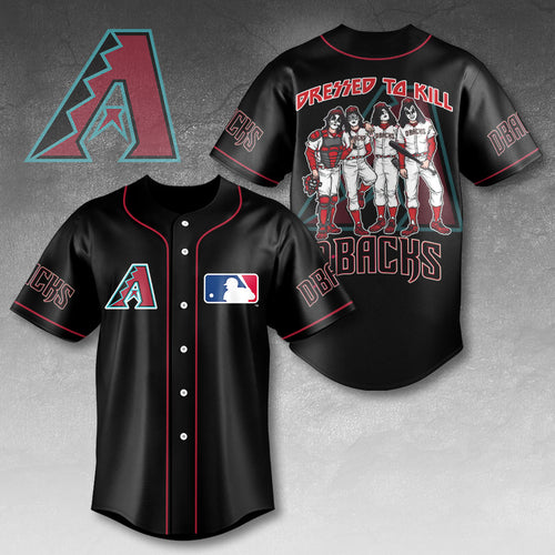 Arizona Diamondbacks x KISS Baseball Jersey – HOATT13399