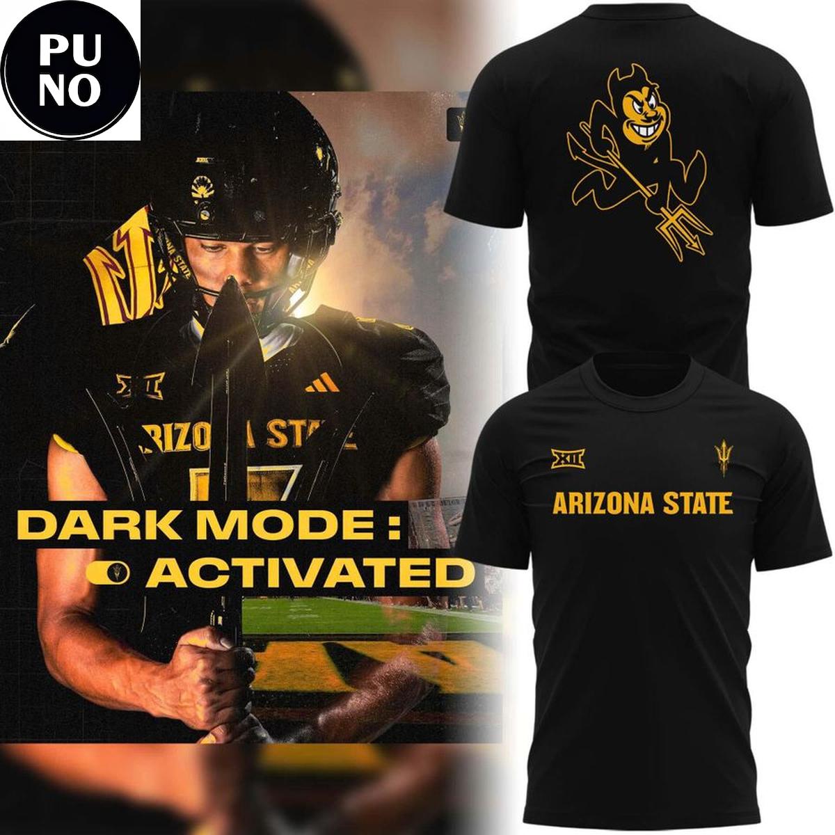 Arizona State Sun Devils 2026 Dark Mode Hoodie T-Shirt