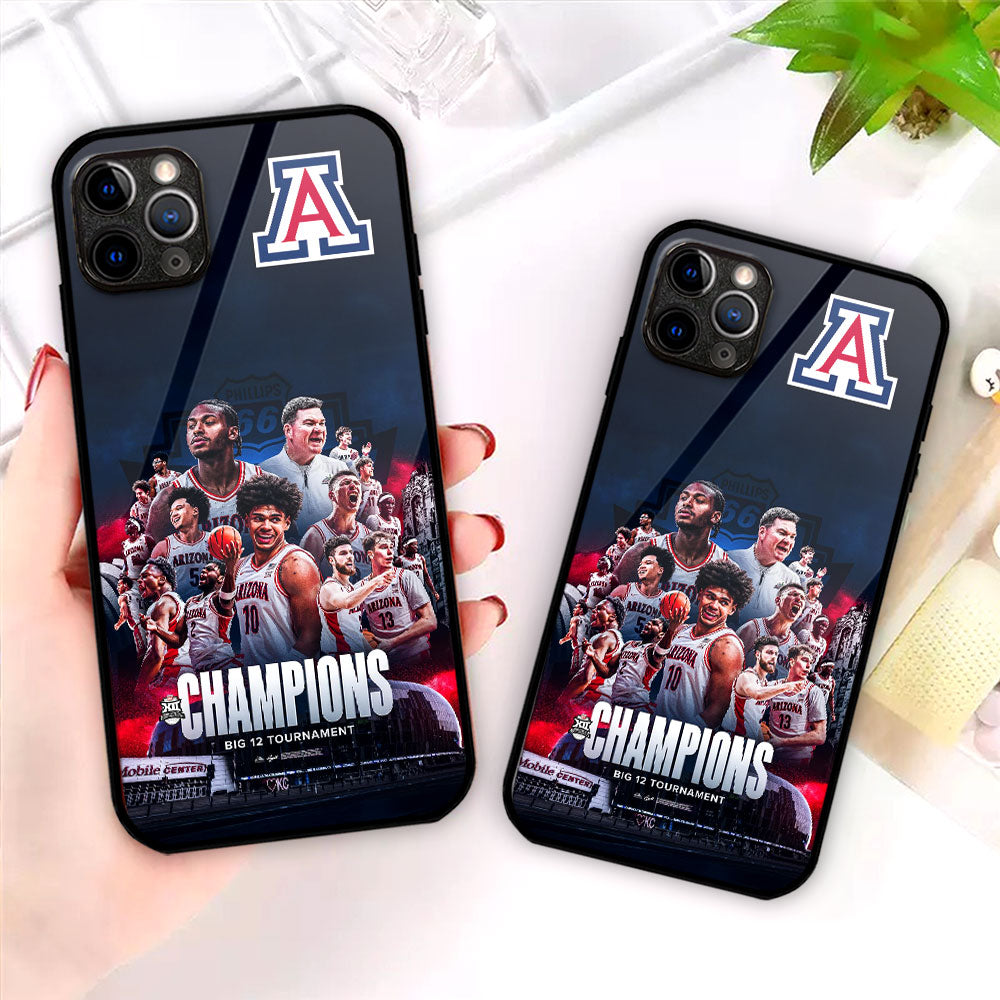Arizona Wildcats 2026 Big 12 Men's Basketball Tournament Champions Phone Case – TMTHU4424
