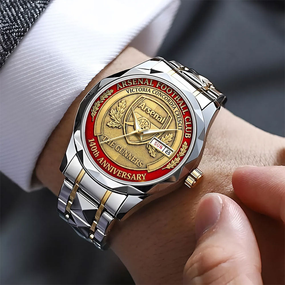 Arsenal FC 140th Anniversary Alloy Luxury Quartz Watch – TANTN20539