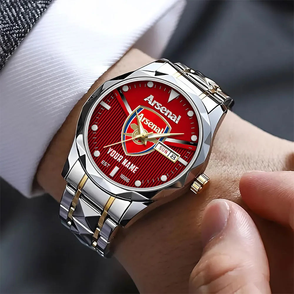 Personalized Arsenal FC Alloy Luxury Quartz Watch – TANTN23600