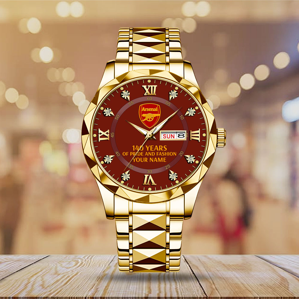 Personalized Arsenal FC 140 Years Alloy Luxury Quartz Watch – MAITM14046