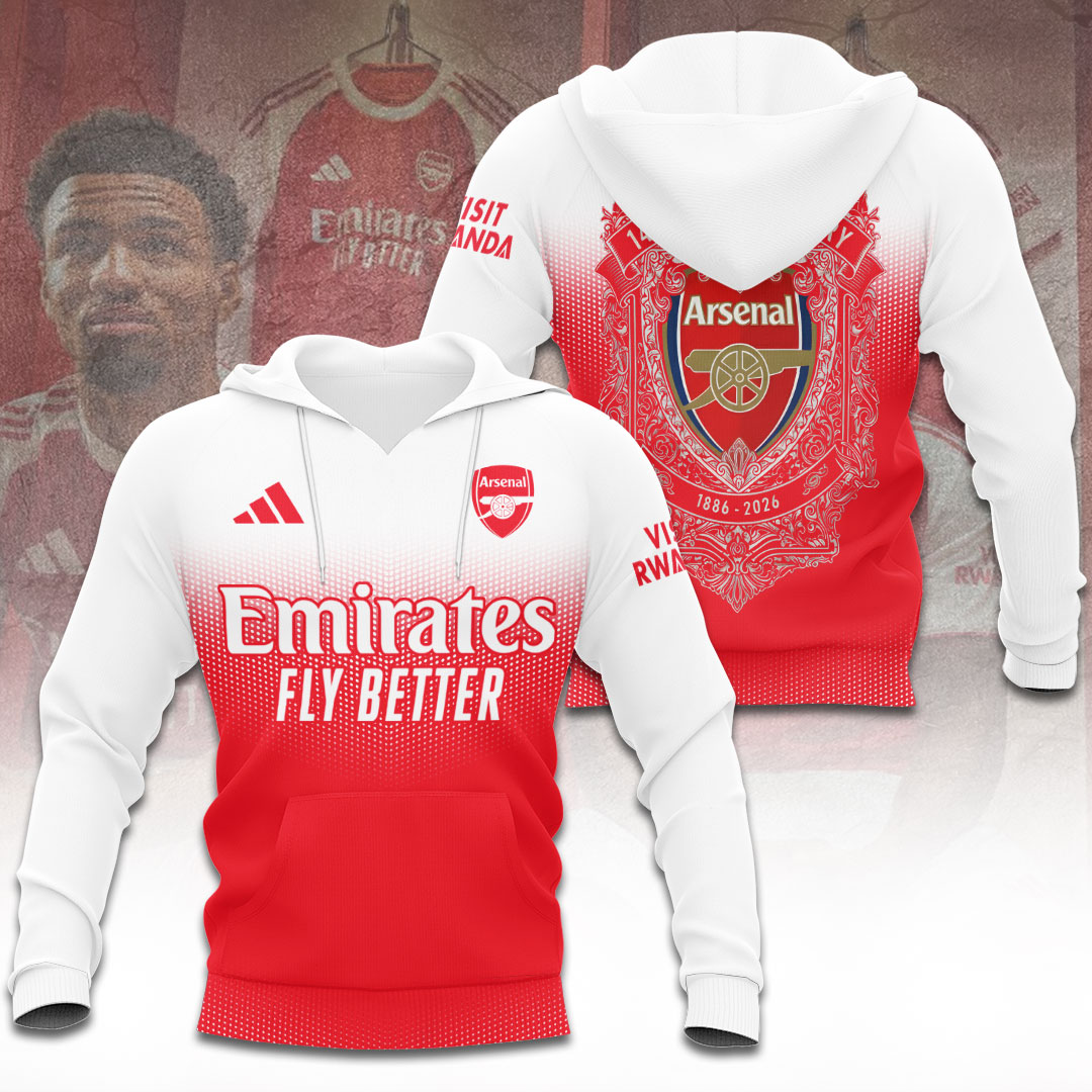Arsenal FC 140th Anniversary 2026 3D Apparel – TANTN20293