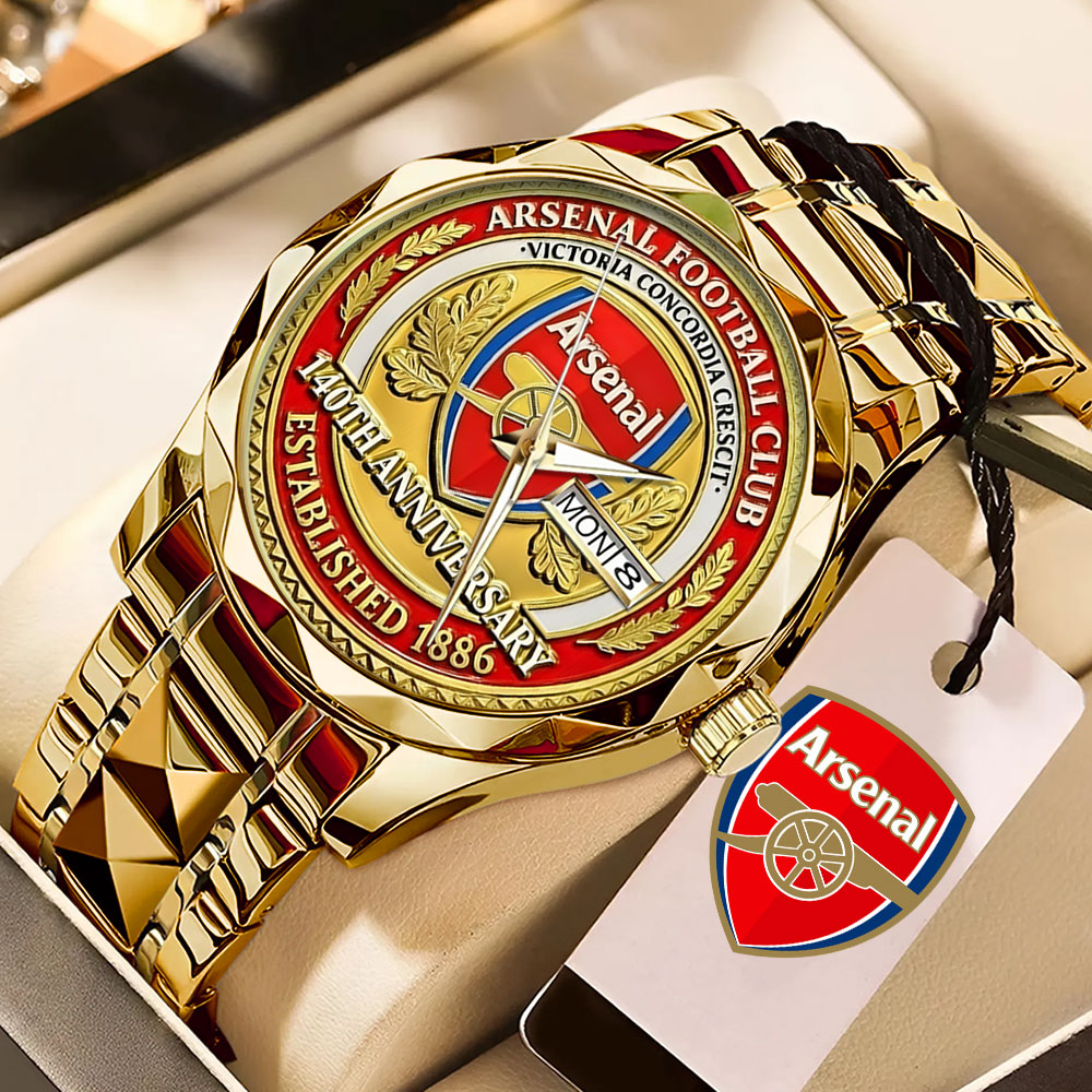 Arsenal FC 140th Anniversary Alloy Luxury Quartz Watch – TMTHU4071