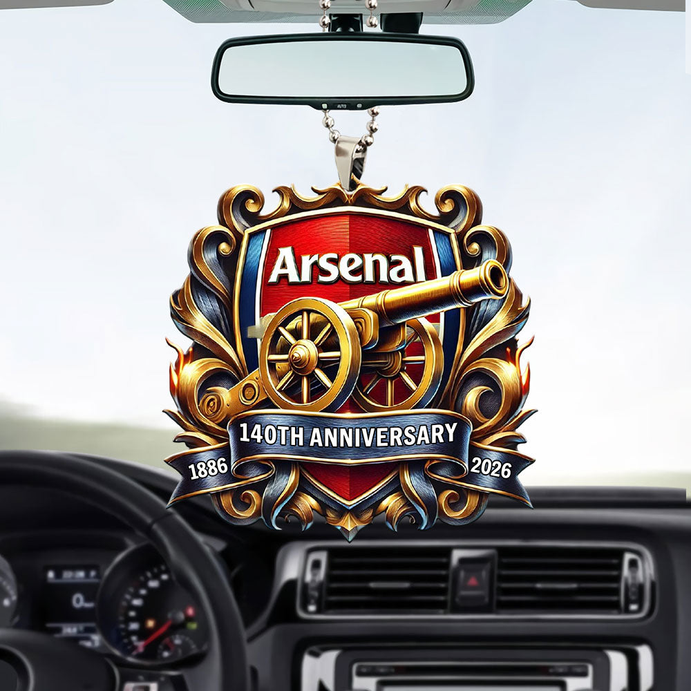 Arsenal FC 140th Anniversary Custom shape 2-sided Acrylic Car Ornament – MAITM14081