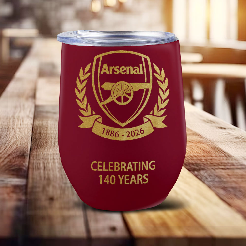Arsenal FC 140th Anniversary Wine Tumbler – MAITM14211