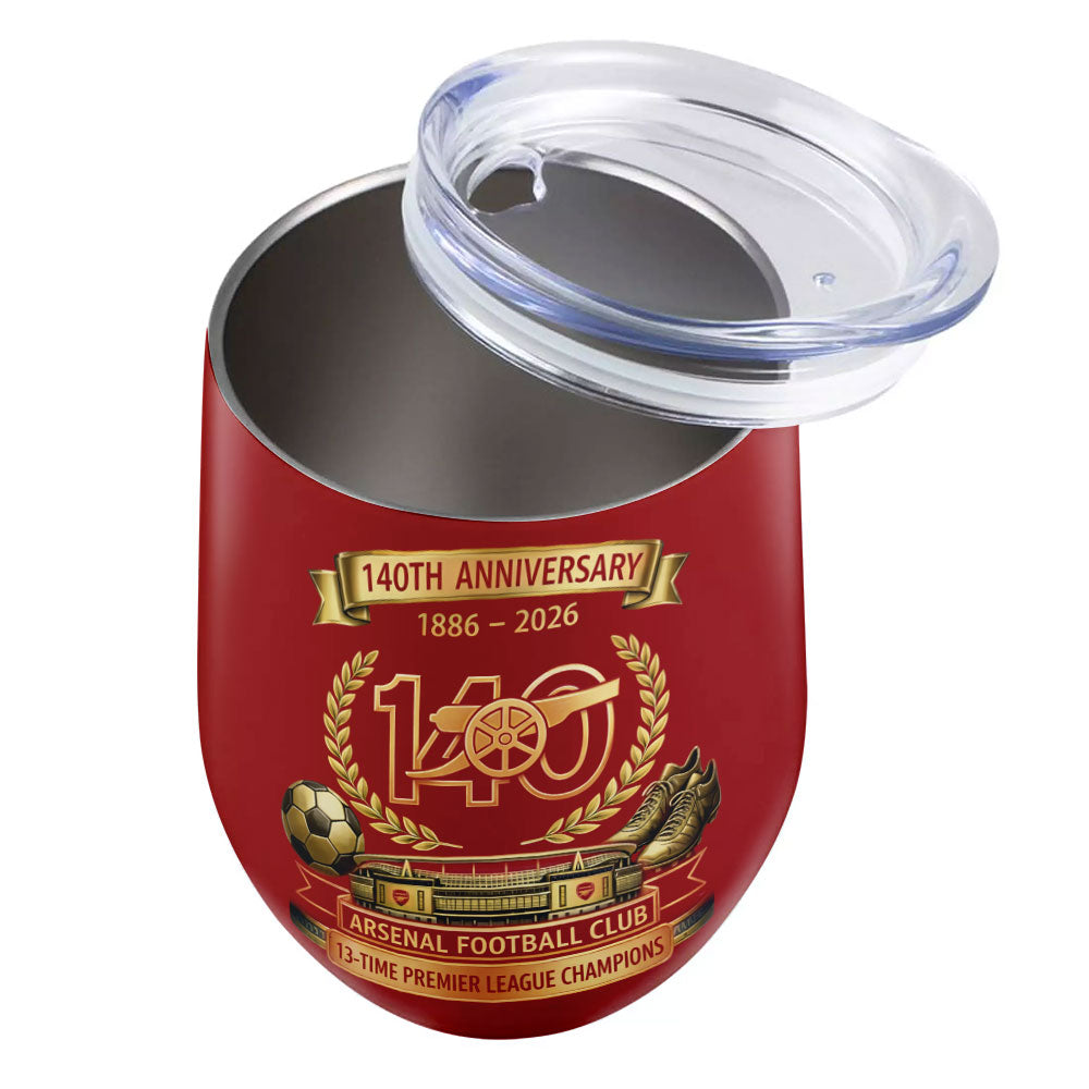 Arsenal FC 140th Anniversary Wine Tumbler – MAITM14664