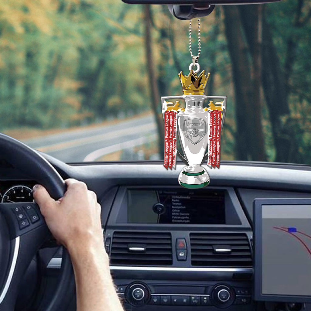 Arsenal FC Premier League Champions 25/26 Custom shape 2-sided Acrylic Car Ornament – HOATT18076