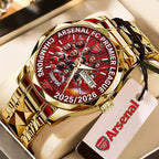 Arsenal FC Premier League Champions 25/26 Alloy Luxury Quartz Watch – TMTHU6325