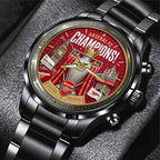 Arsenal FC Premier League Champions 25/26 Black Stainless Steel Watch – TMTHU6323