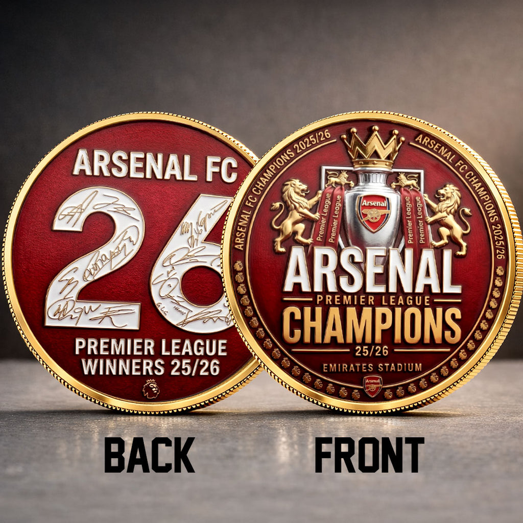 Arsenal FC Premier League Champions 25/26 Commemorative Coin – TMTHU6412